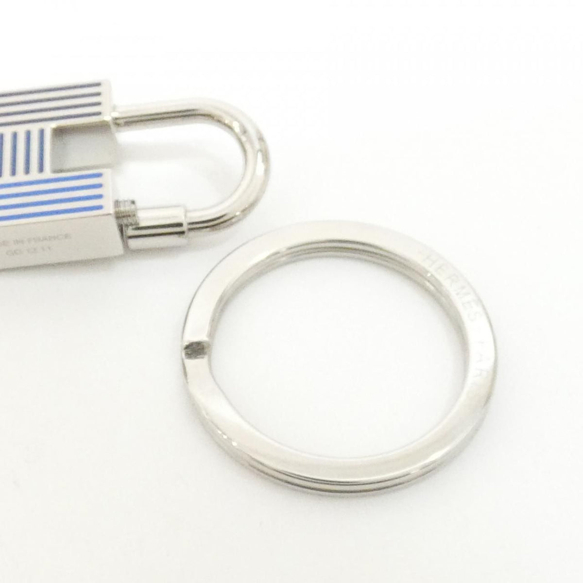 Hermes Quiz Rainbow Key Ring Key Holder — view 5