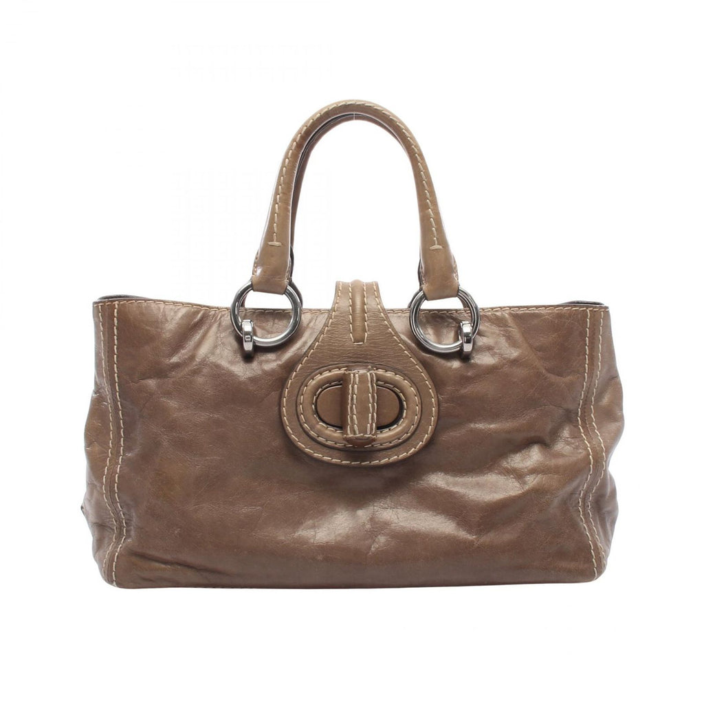 Prada Handbag Khaki Leather