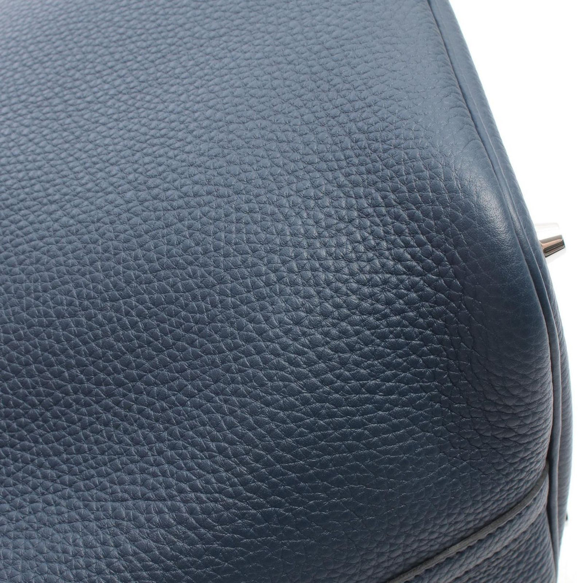 Hermes Handbag Picotin Lock MM Blue Saphir Leather — view 7
