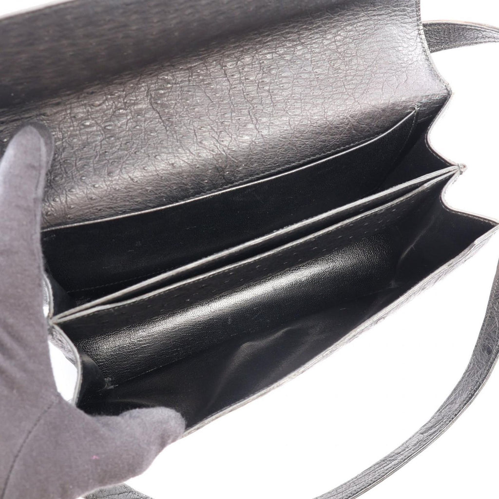 Hermes Shoulder Bag Black Vintage — view 3