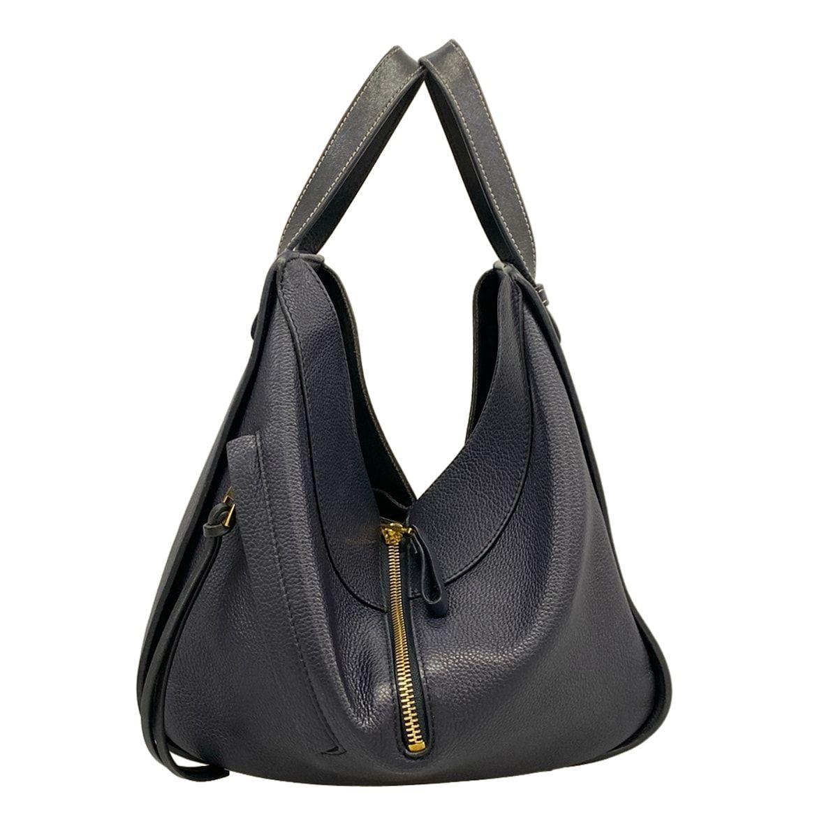 Loewe Handbag Hammock Bag Small Dark Navy Leather — view 4