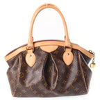 Louis Vuitton Monogram Tivoli PM Handbag Brown Leather Gold — view 2