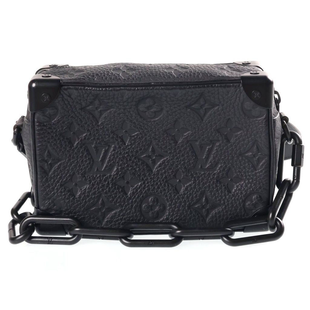 Louis Vuitton Monogram Mini Soft Trunk Shoulder Bag Black — view 2
