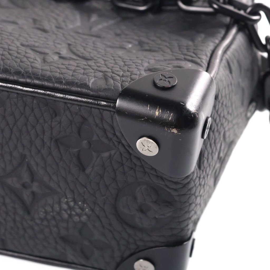 Louis Vuitton Monogram Mini Soft Trunk Shoulder Bag Black — view 6