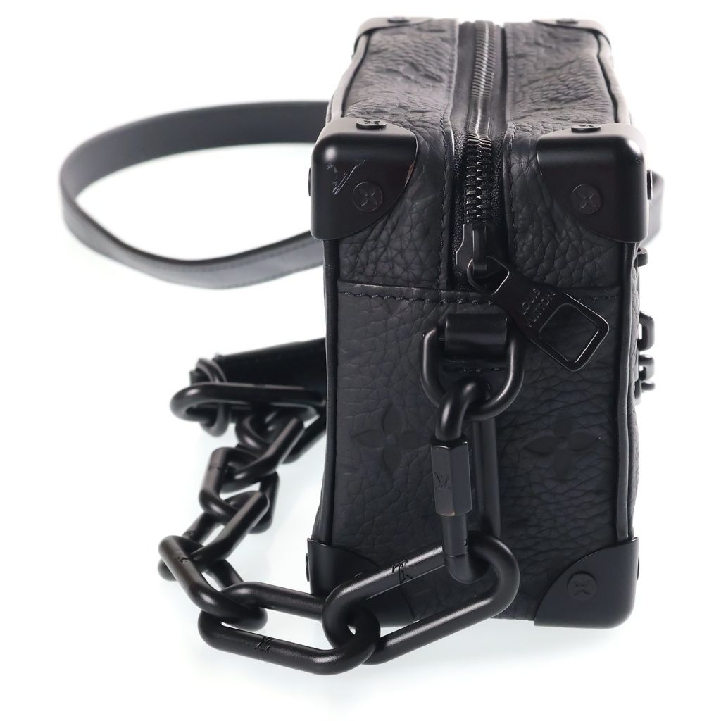 Louis Vuitton Monogram Mini Soft Trunk Shoulder Bag Black — view 3