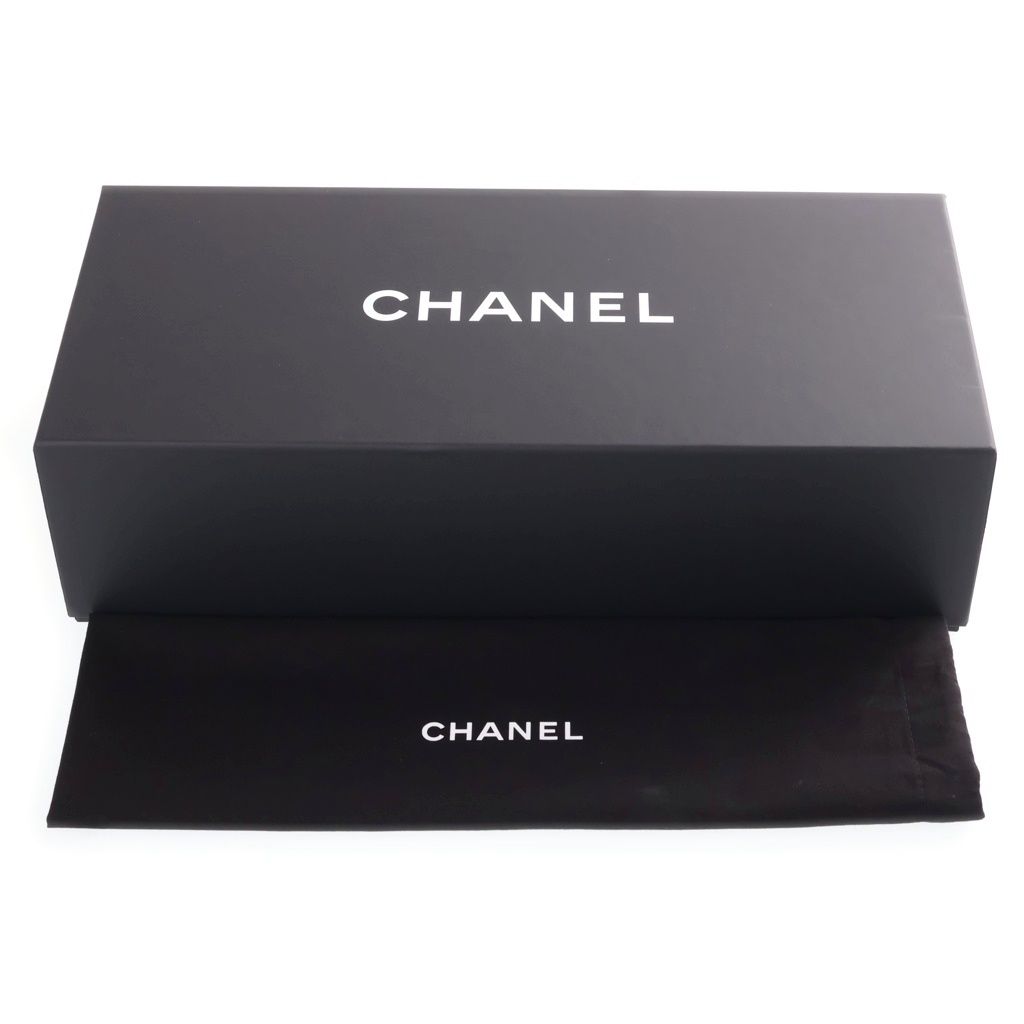 Chanel Strap Clutch CC Logo Caviar Leather Shoulder Bag Black Gold Seal — view 8