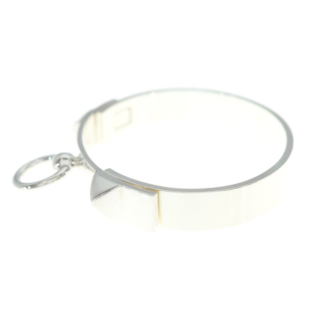 Hermes Collier de Chien Bangle Bracelet Silver — view 4