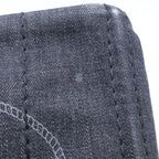 Prada Canapa Mini Denim Handbag Black — view 7