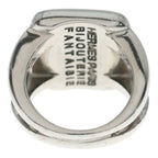 Hermes Sellier Corozo Shell Ring Square Silver — view 2
