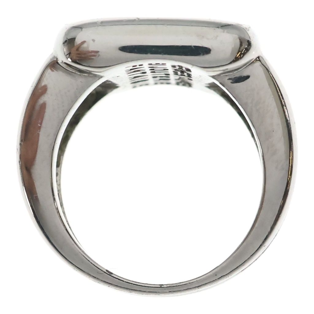 Hermes Sellier Corozo Shell Ring Square Silver — view 6