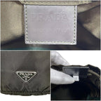 Prada Pouch Drawstring Vera 7 Nylon Tundra Khaki Green Deep — view 3
