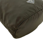 Prada Pouch Drawstring Vera 7 Nylon Tundra Khaki Green Deep — view 4