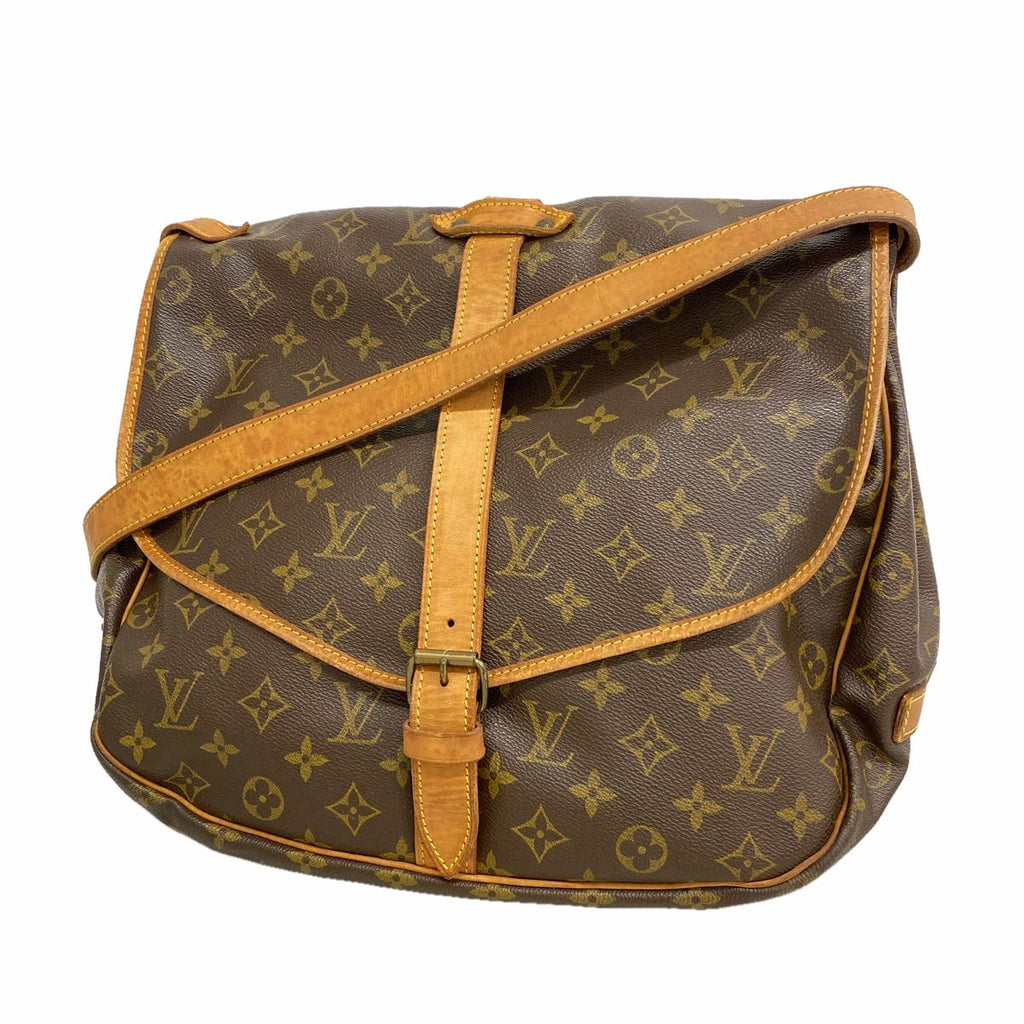 Louis Vuitton Shoulder Bag Monogram Saumur 35 Brown