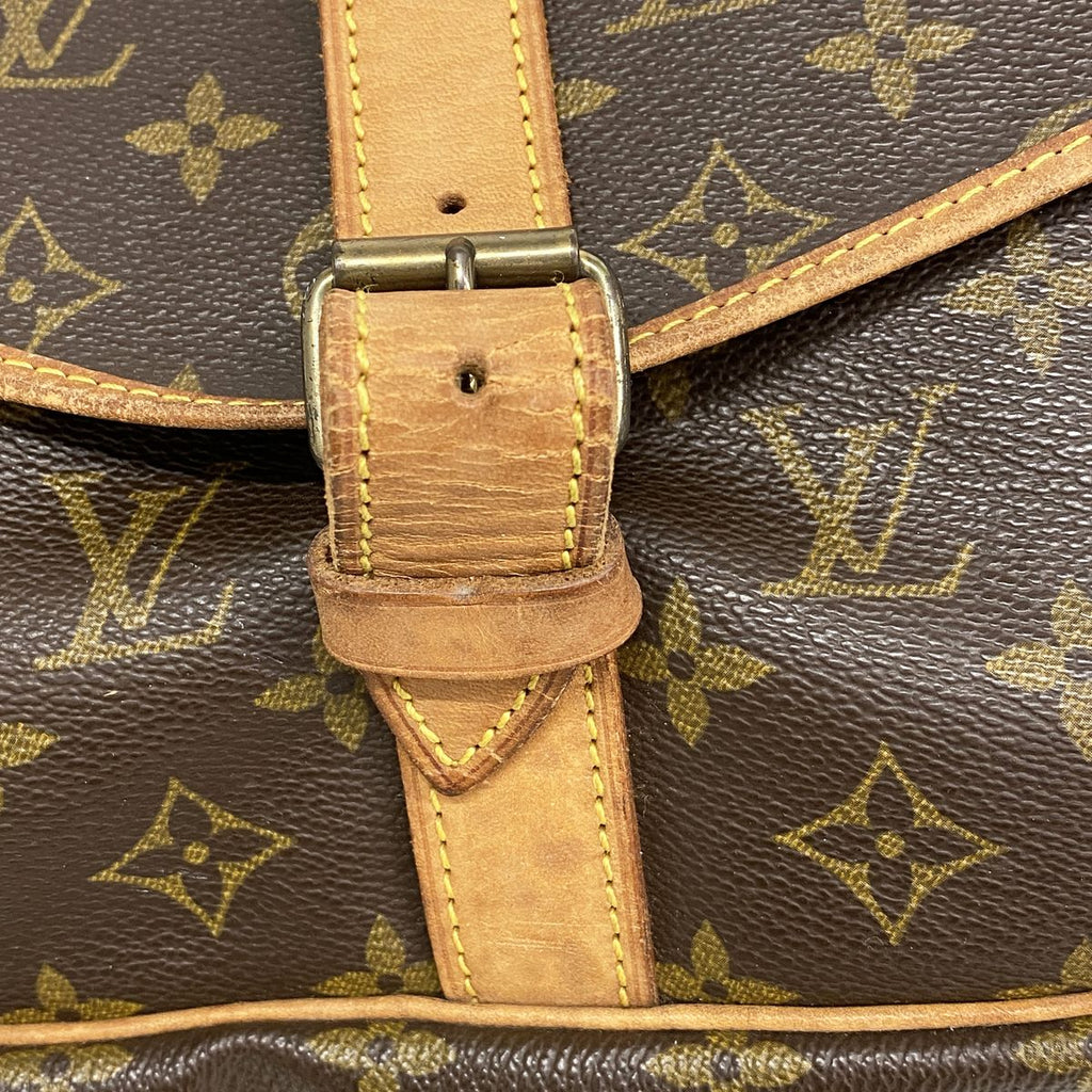 Louis Vuitton Shoulder Bag Monogram Saumur 35 Brown — view 7