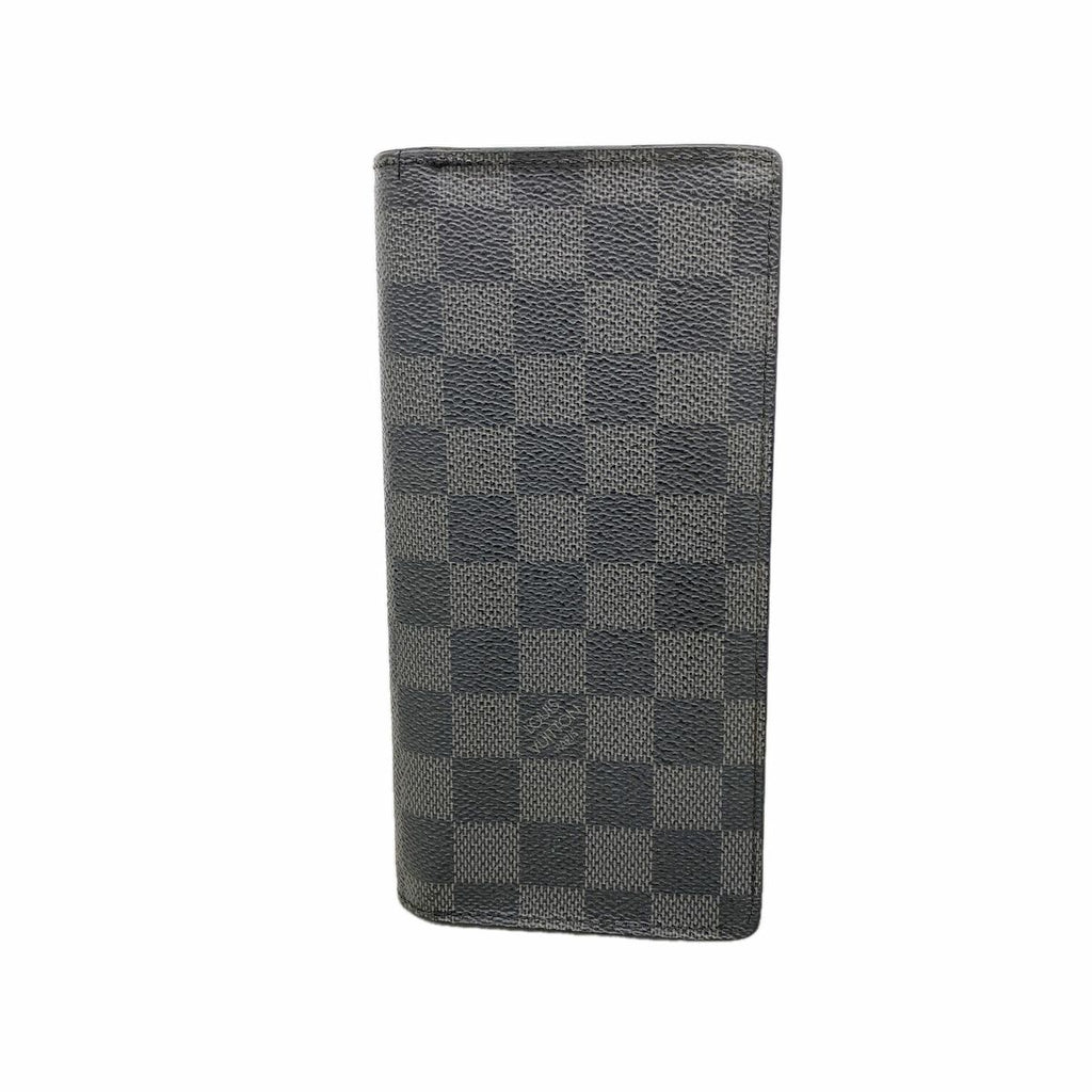 Louis Vuitton Wallet Damier Graphite Portefeuille Brazza Black