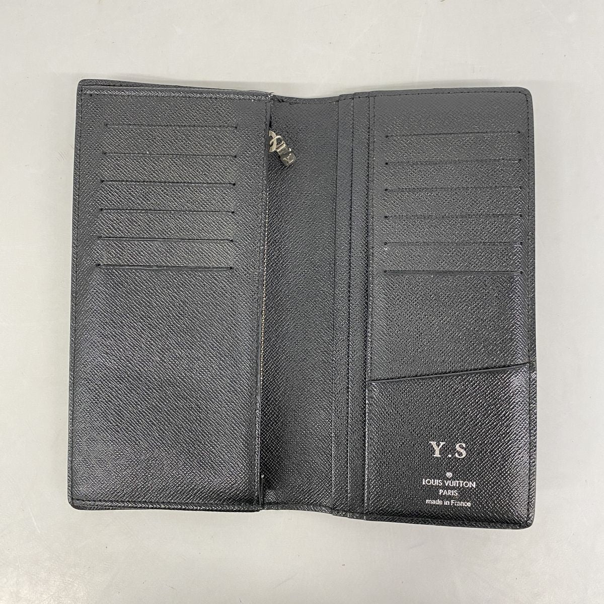 Louis Vuitton Wallet Damier Graphite Portefeuille Brazza Black — view 3