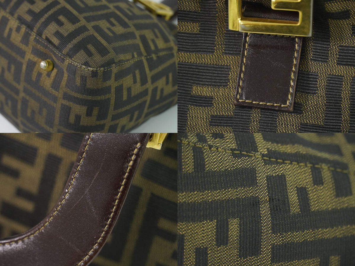 Fendi Zucca Tote Bag Canvas Brown — view 7