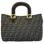 Fendi Zucca Tote Bag Canvas Brown