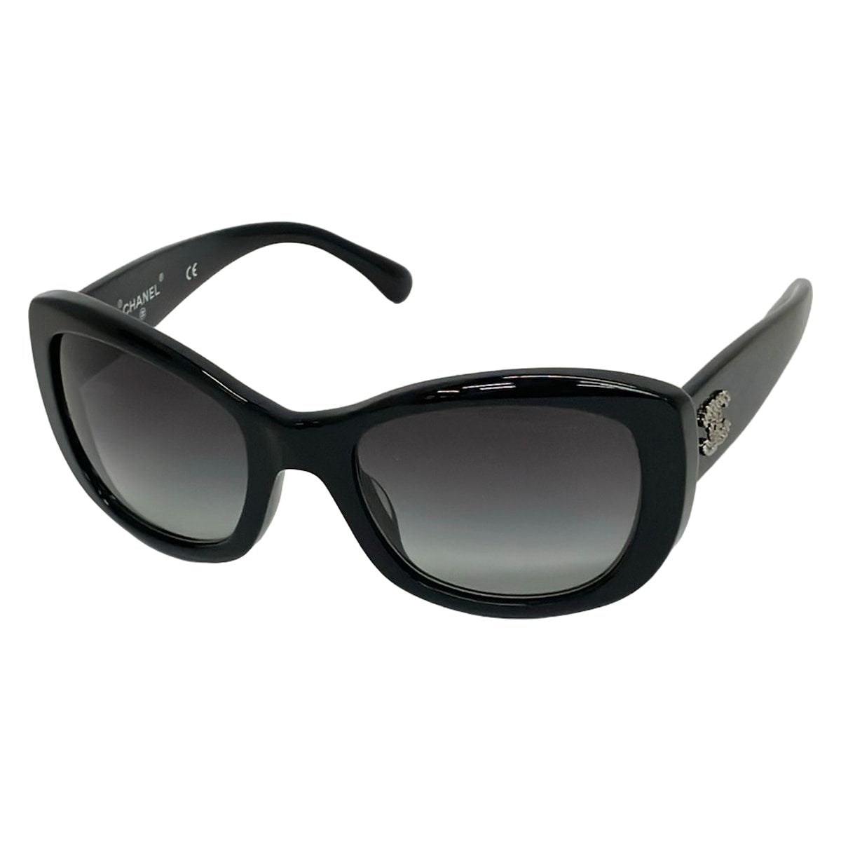 Chanel Sunglasses Black CC Logo Eyewear