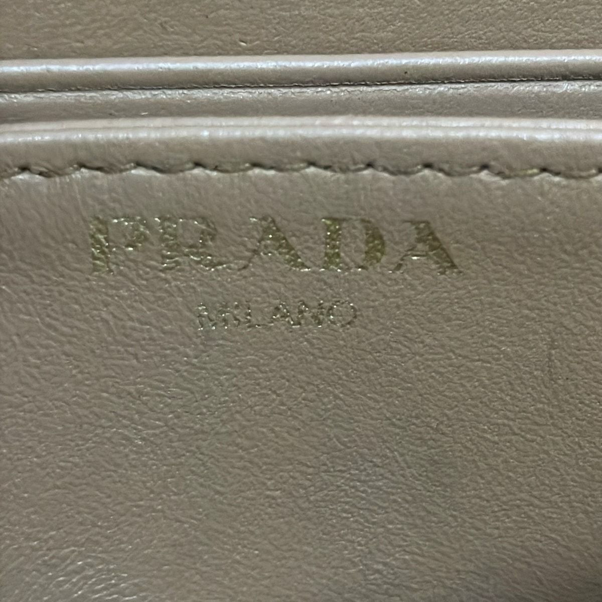 Prada Coin Purse Brown Zip Around Leather — view 4