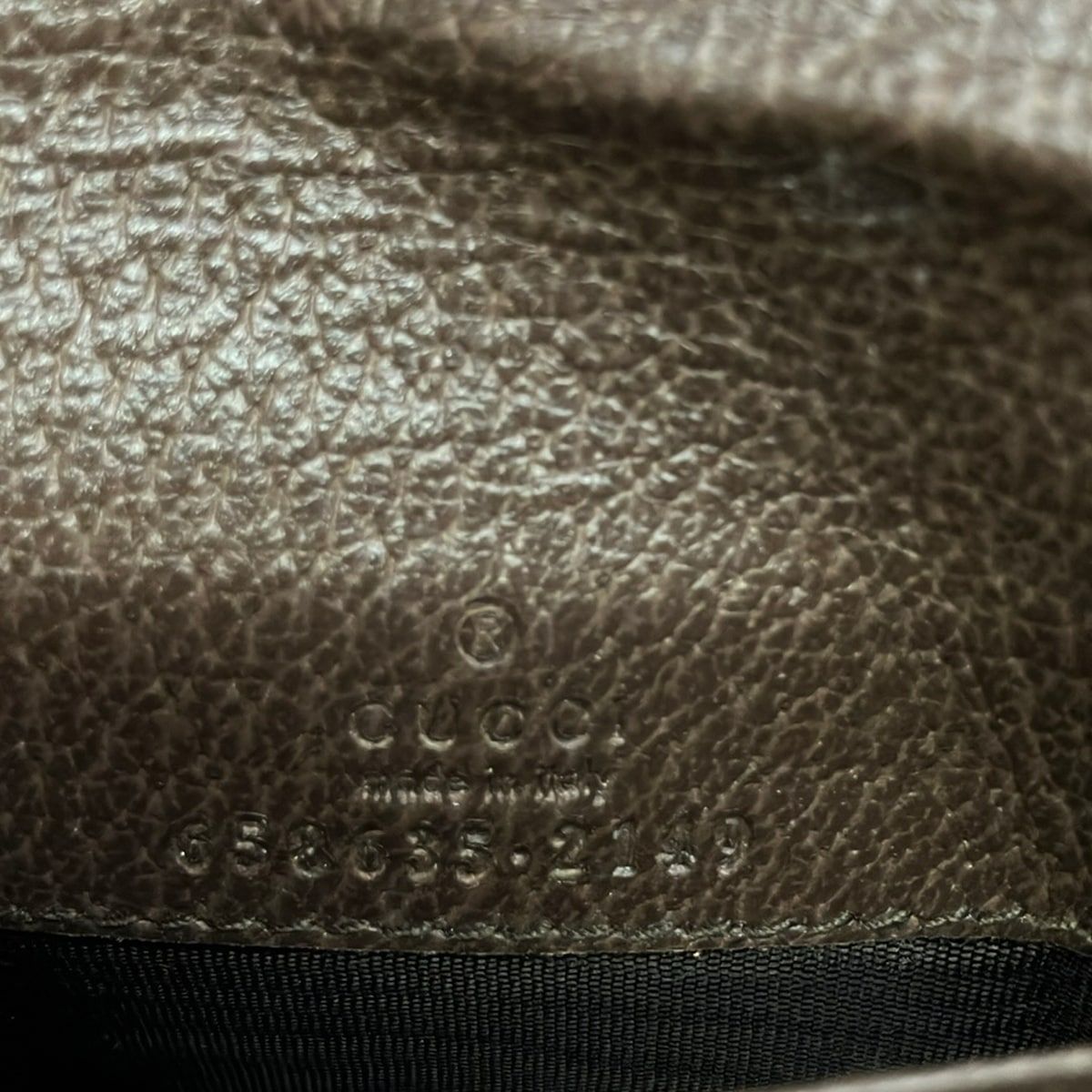 Gucci Bifold Wallet Beige Dark Brown Leather — view 6