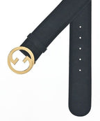 Gucci Suede Belt Black — view 2