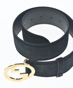 Gucci Suede Belt Black — view 3