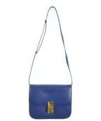 Celine Classic Box Medium Shoulder Bag Blue — view 3