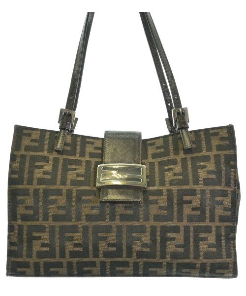 Fendi Zucca Pattern Tote Bag Brown