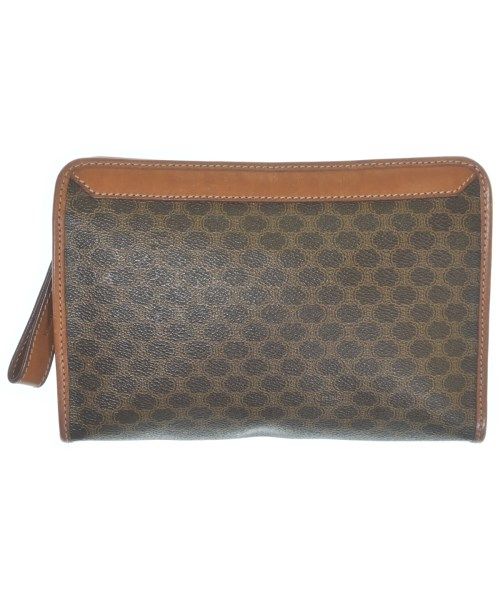 Celine Macadam Pattern Clutch Bag Brown — view 2