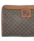 Celine Macadam Pattern Clutch Bag Brown — view 6