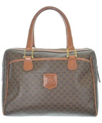 Celine Macadam Pattern Mini Boston Bag Brown
