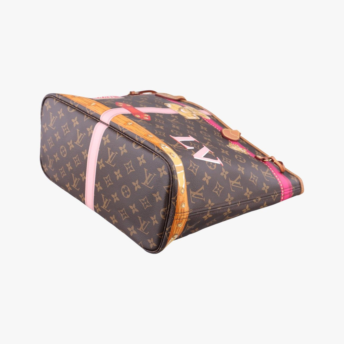 Louis Vuitton Neverfull MM Trunk Monogram Brown Multicolor Canvas — view 4