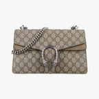 Gucci Dionysus Beige Brown Suede Shoulder Bag