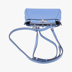 Fendi Micro Peekaboo Blue Leather Handbag — view 8