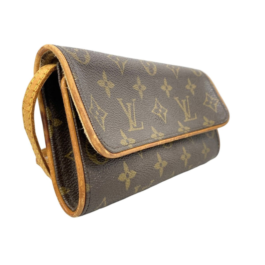 Louis Vuitton Shoulder Bag Monogram Pochette Twin PM Brown — view 2