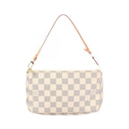 Louis Vuitton Handbag Pochette Accessoires Damier Azur Leather
