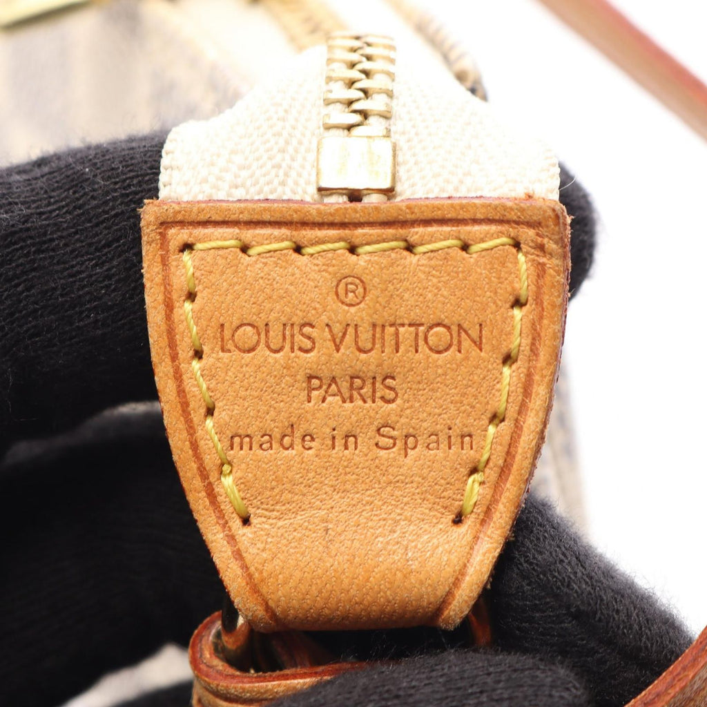 Louis Vuitton Handbag Pochette Accessoires Damier Azur Leather — view 4