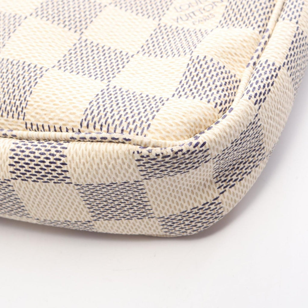Louis Vuitton Handbag Pochette Accessoires Damier Azur Leather — view 6