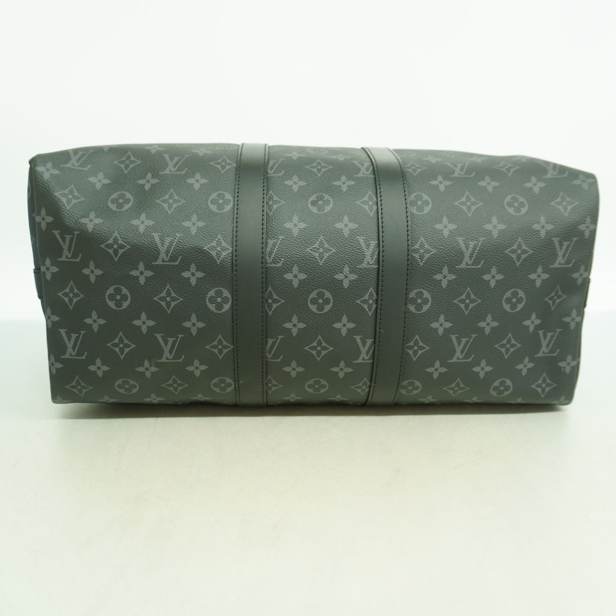 Louis Vuitton Boston Bag Monogram Eclipse Keepall Bandouliere 45 Black — view 3
