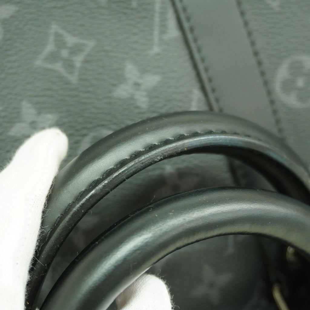 Louis Vuitton Boston Bag Monogram Eclipse Keepall Bandouliere 45 Black — view 8