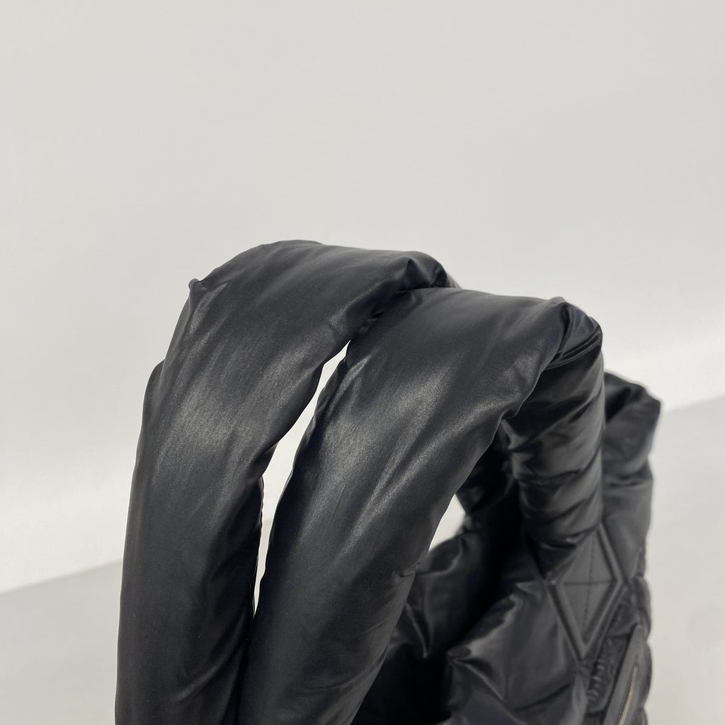 Chanel Tote Bag Coco Cocoon Nylon Black Silver — view 8