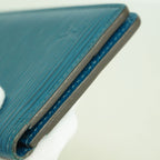 Louis Vuitton Card Case Epi Pocket Organizer Blue Celeste — view 6