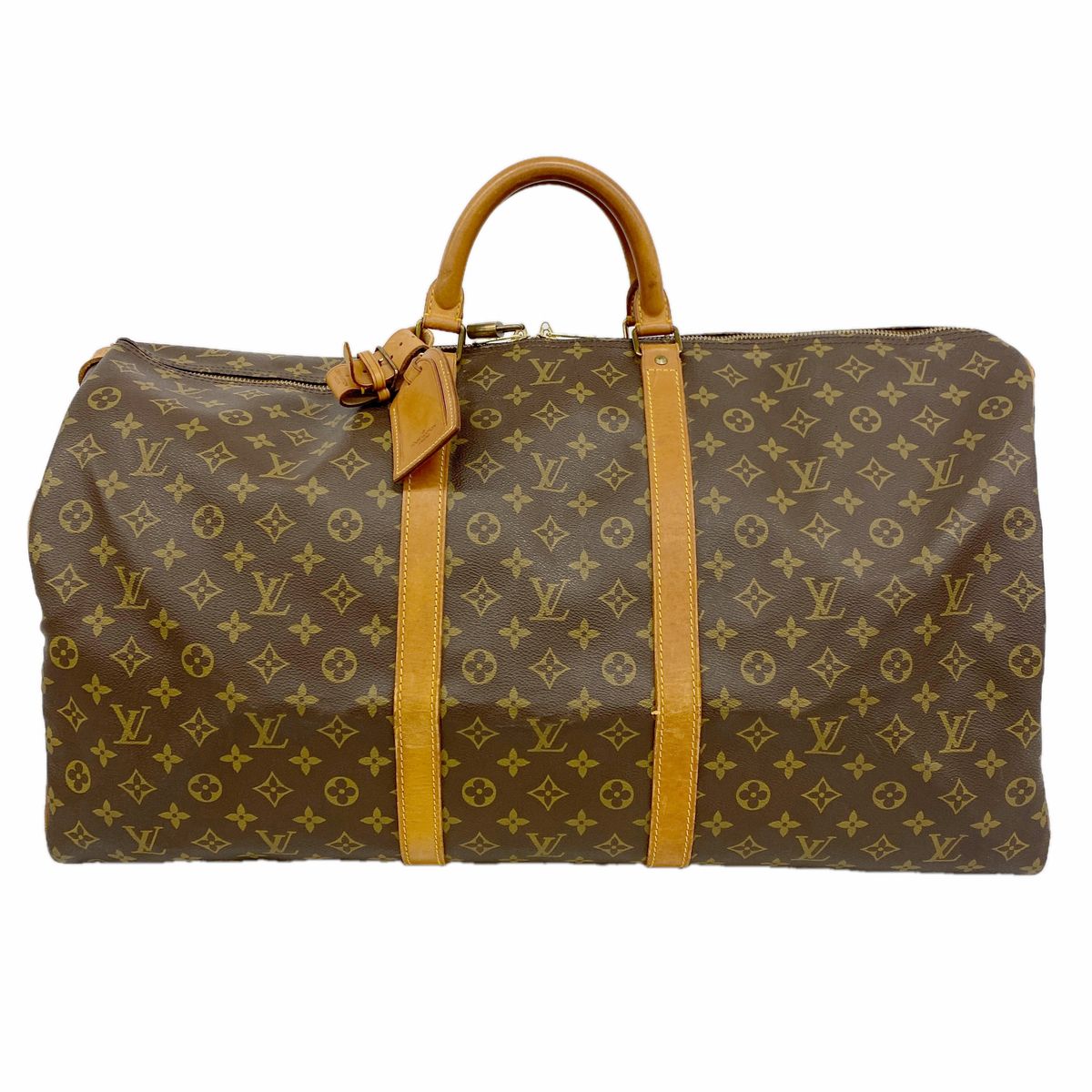Louis Vuitton Boston Bag Monogram Keepall 60 Brown