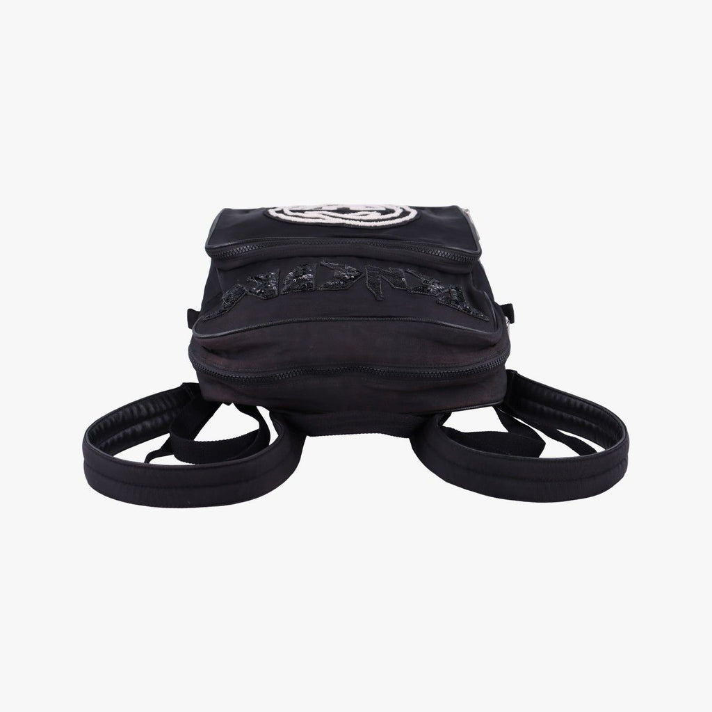 Gucci Interlocking G Black Nylon Backpack — view 8