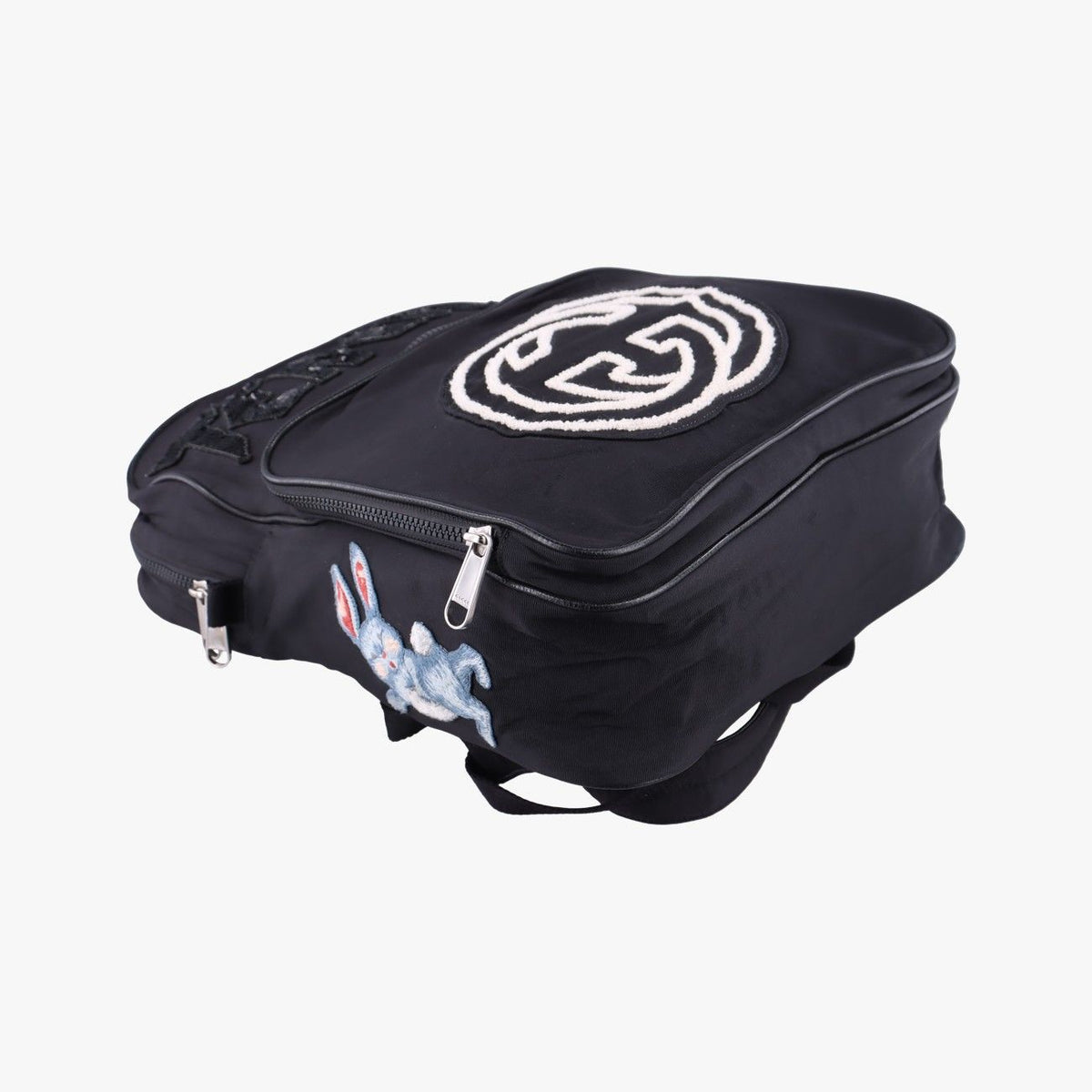 Gucci Interlocking G Black Nylon Backpack — view 5