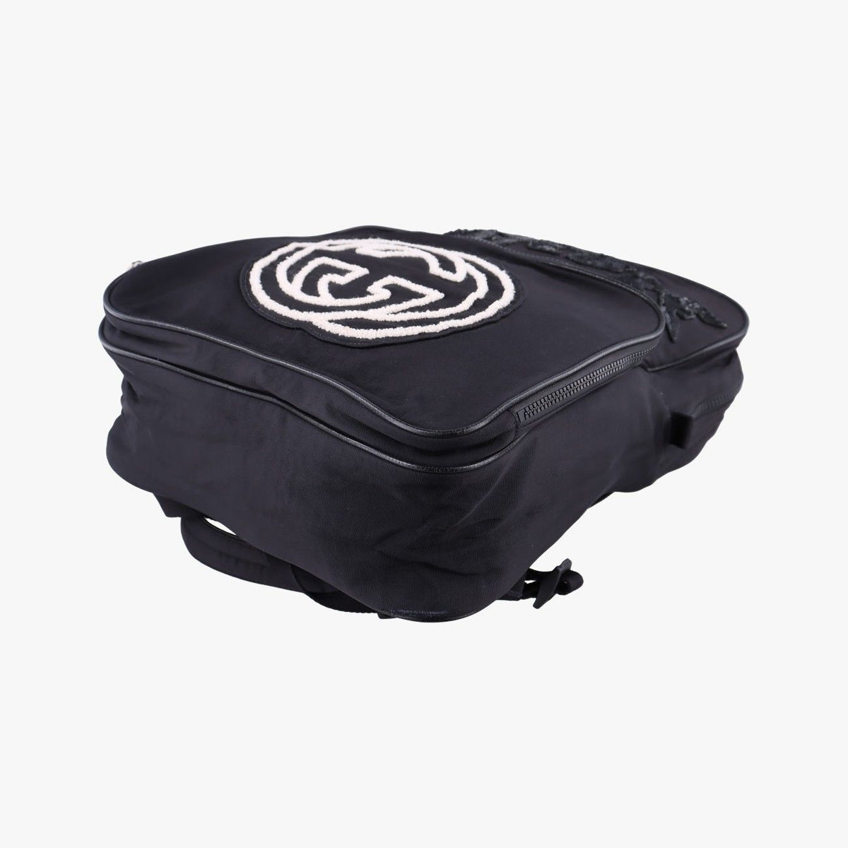 Gucci Interlocking G Black Nylon Backpack — view 4