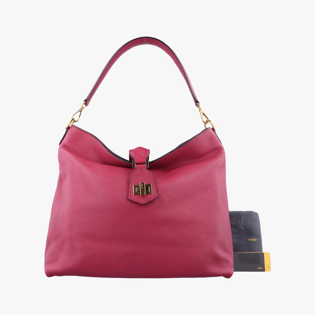 Fendi Hobo Red Leather