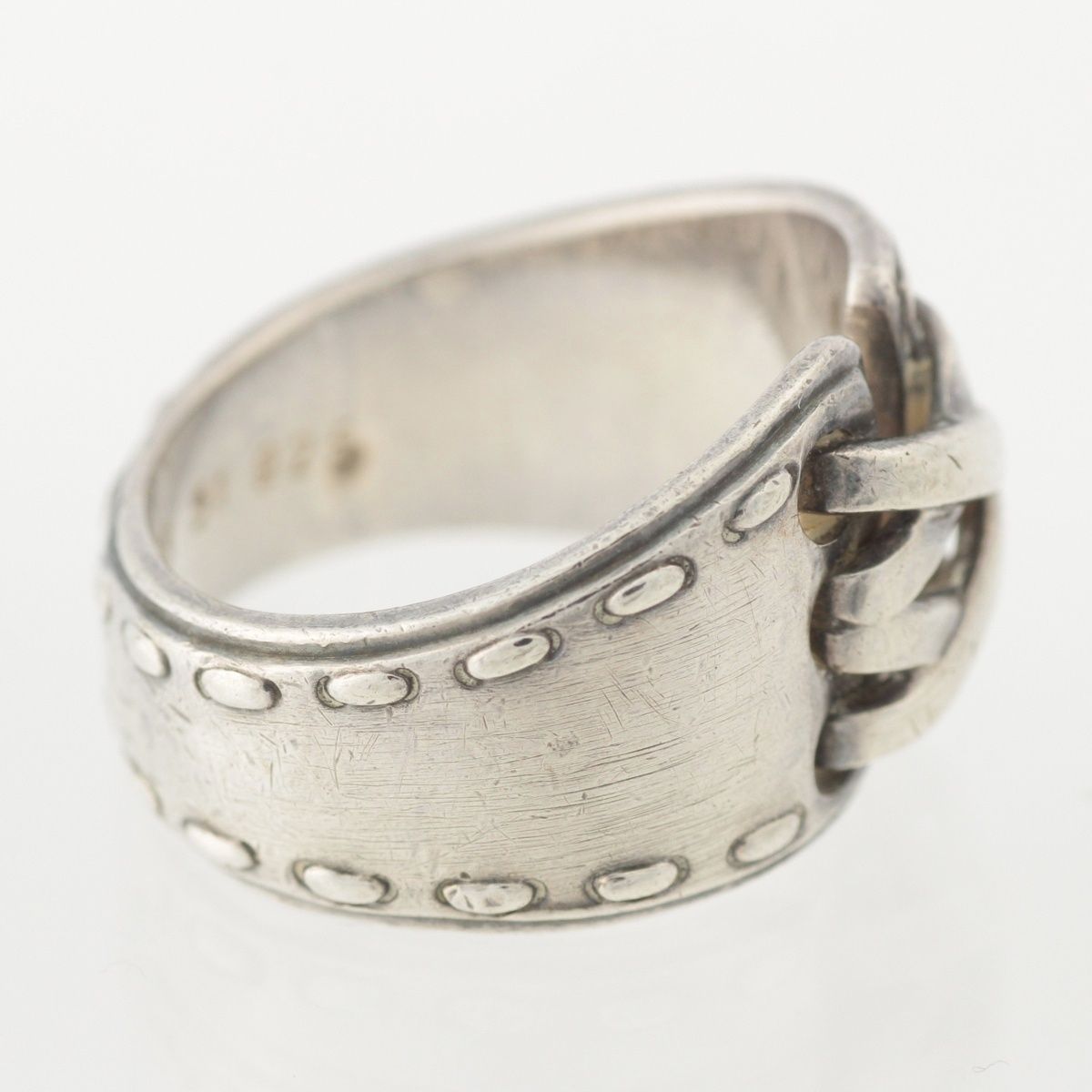 Hermes Mexico Mexique Vintage Double Ring Silver — view 5