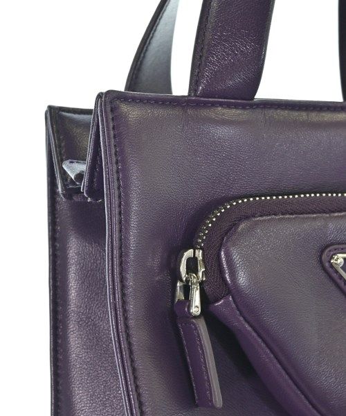 Prada Leather Handbag Purple — view 6